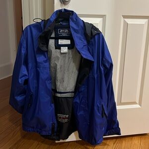 Bimini Bay Outfitters Boca Grande Waterproof Jacket Mens M Navy Blue